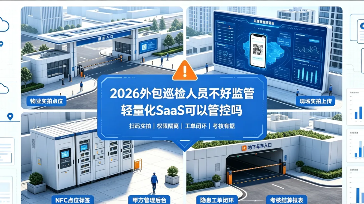 2026外包巡检人员不好监管，轻量化SaaS可以管控吗