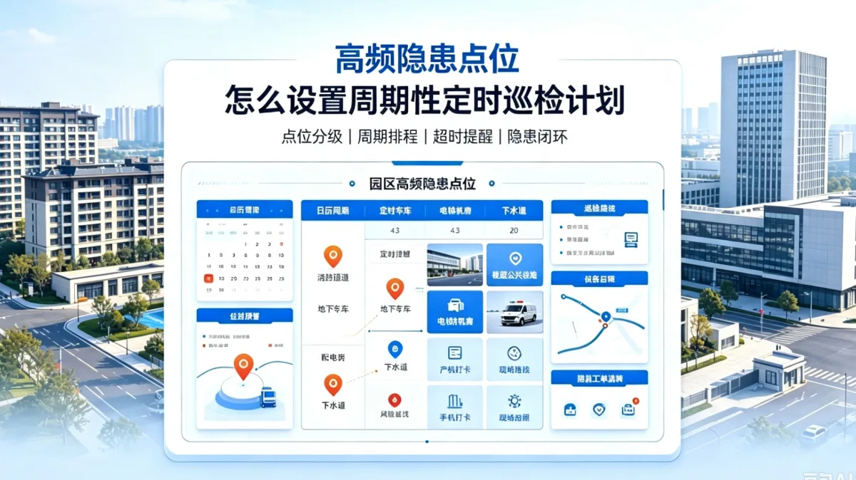 高频隐患点位,怎么设置周期性定时巡检计划