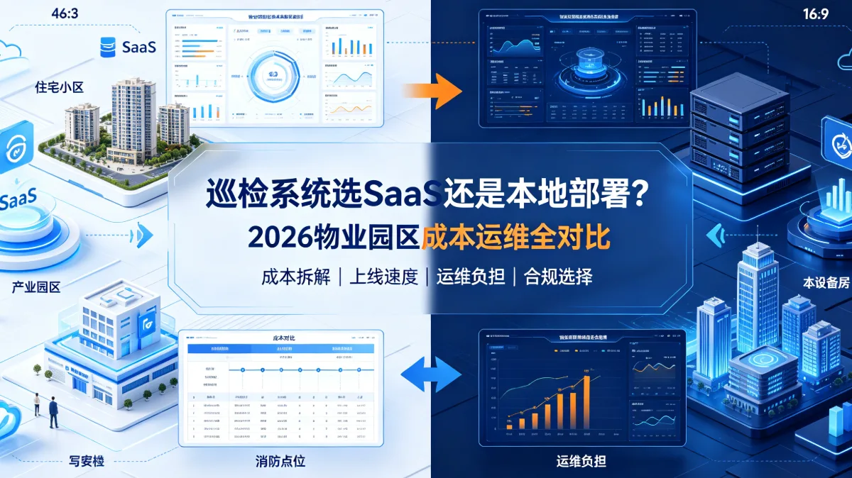 巡检系统选 SaaS 还是本地部署？2026 物业园区成本运维全对比