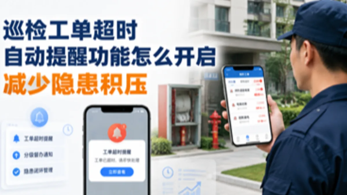 巡检工单超时自动提醒功能怎么开启,减少隐患积压