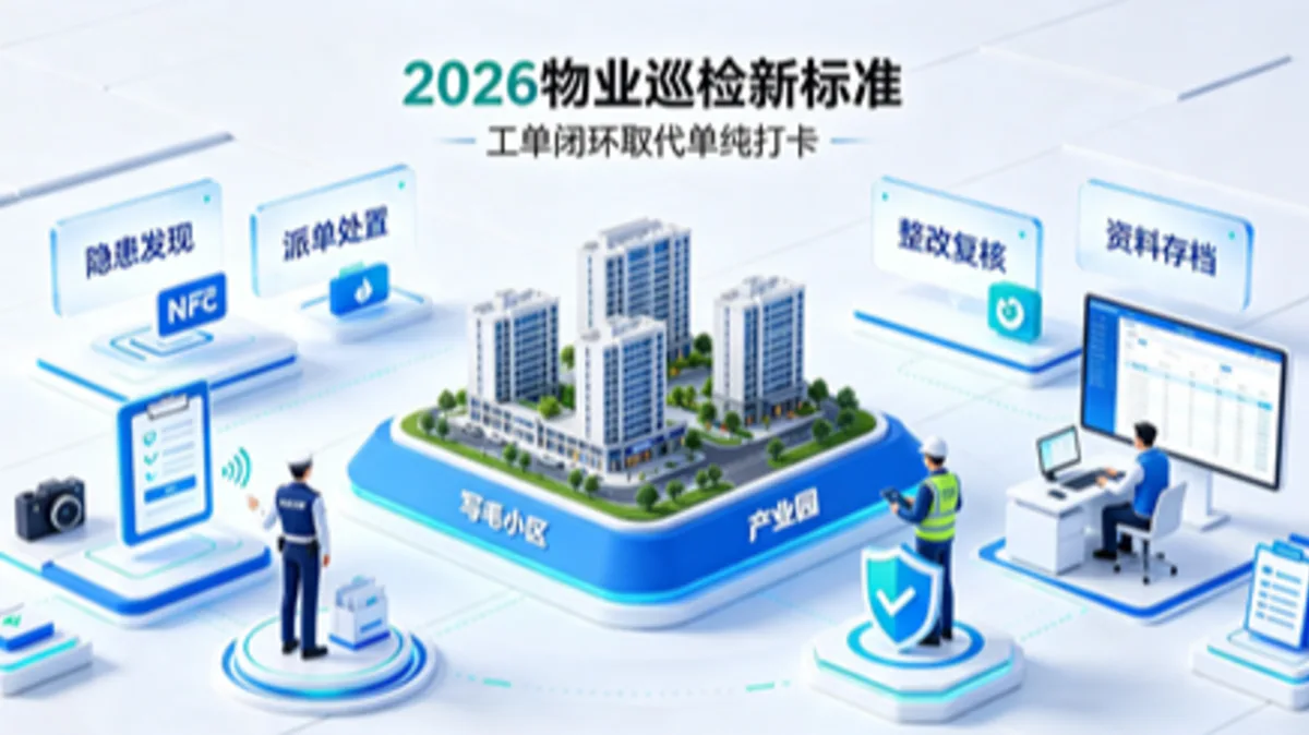 2026 物业巡检新标准：工单闭环取代单纯打卡
