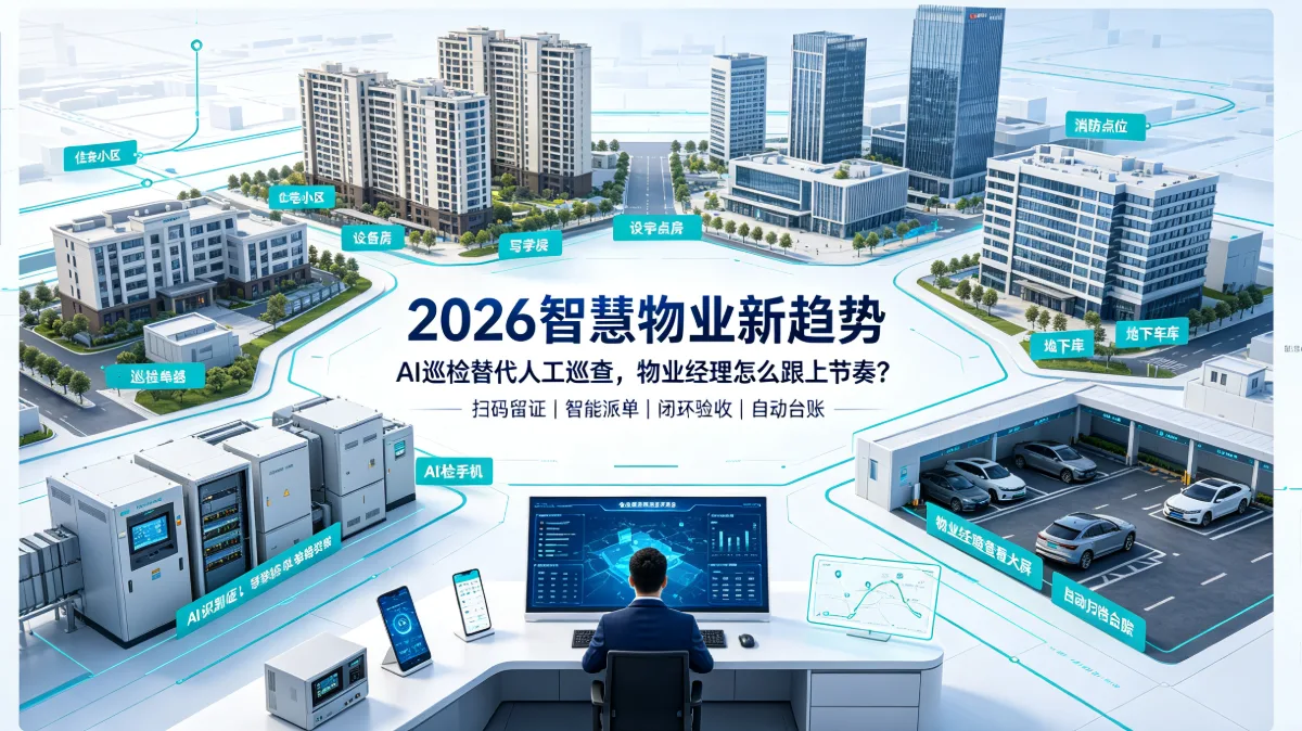 2026 智慧物业新趋势：AI 巡检替代人工巡查，物业经理怎么跟上节奏？