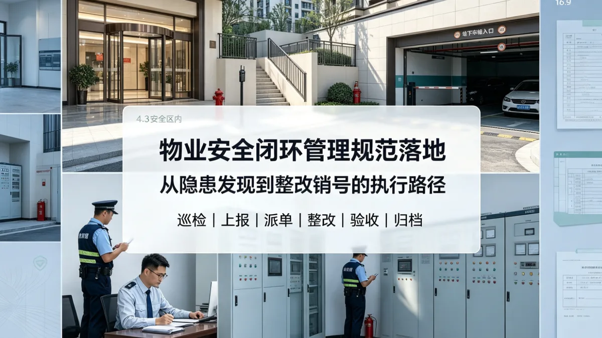 隐患排查治理闭环管理标准解读，物业如何落地达标