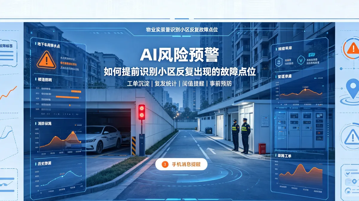 AI风险预警,如何提前识别小区反复出现的故障点位