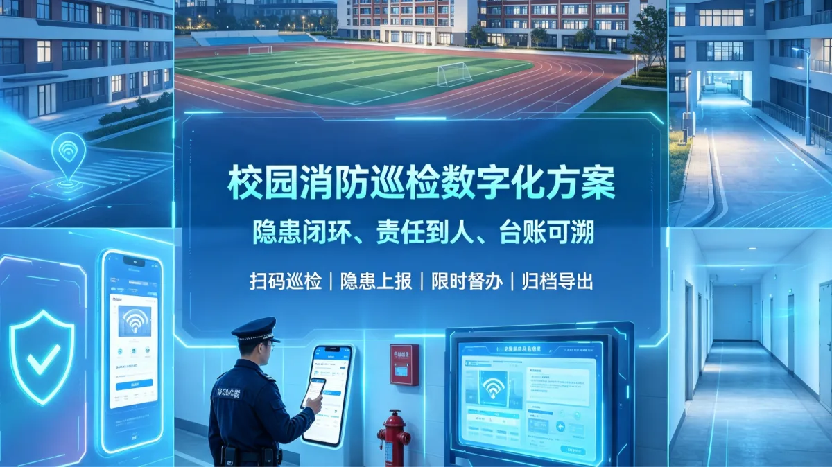校园校舍消防巡检数字化，用什么系统不用高额定制？