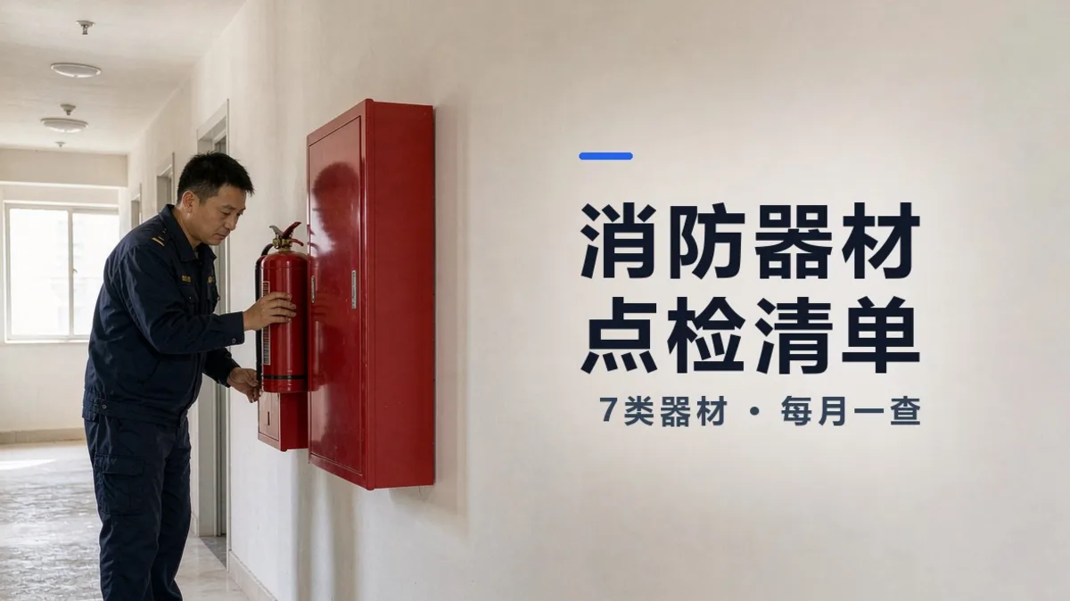 2026消防器材点检怎么做？7类器材+应急物资清点，11·9前做完