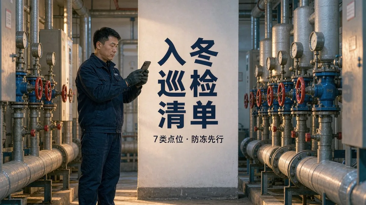 2026供暖季前巡检怎么排？7类重点点位 + 防冻防火清单，10月底前做完